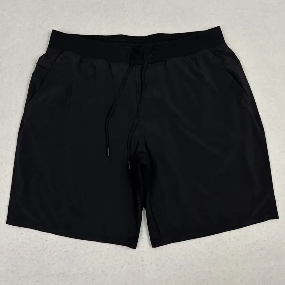 Lululemon T.H.E. Shorts Mens XXL Black Lined Training Running Athletic Workout